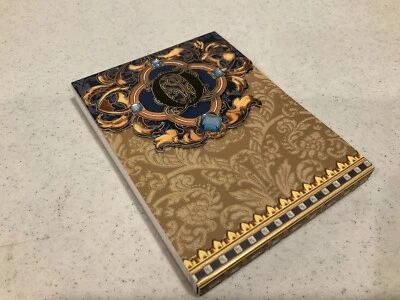 Initial "O" Purse / Pocket Size Note Pads w/ Floral Designs With Blue Gems - Image 1 of 4