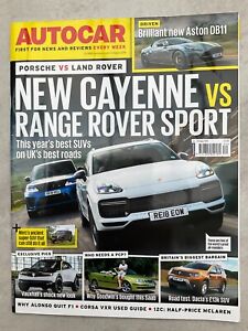 Autocar Magazine - 22 August 2018 - Cayenne v Range R, DB11, Duster, Fabia, MG 3