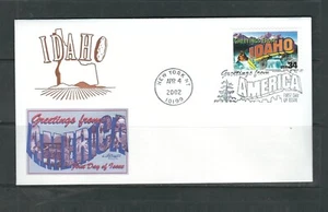 Us SC # 3572 Greetings From America - Idaho - FDC . Artmaster Cachet - Picture 1 of 1
