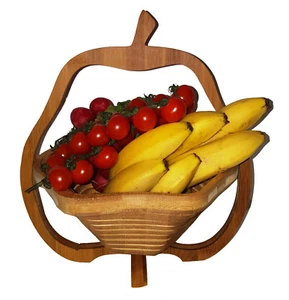 Pera cáscara de fruta 30x30 cm cesta de frutas posavasos cesta de madera cáscara de madera cesta de regalo - Imagen 1 de 4