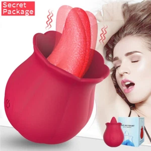 Silikon-Vibrator-Lecken-Sauger-Frauen-Massagegerät-10 Vibrationen USB Wiederaufladbar - Bild 1 von 21