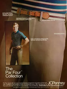 1983 Vintage Print Ad JCPenney The Par Four Collection Slacks Pants Khakis Man - Bild 1 von 2