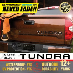 [Matte Black] Tailgate Letters Vinyl Decals Insert Sticker for TUNDRA 2014-2021 - Bild 1 von 6