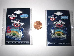 2024 & 2025 Los Angeles Dodgers Stadium Flyover Exclusive Opening Day Pins LtdEd - Picture 1 of 3