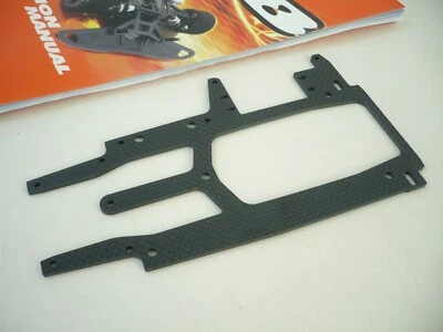 XRay RX8 2012 Graphite Radio Plate Flex V2 346111 for 1/8 21 class on-road Race - Image 1 of 3