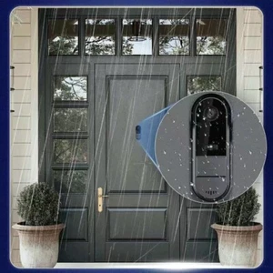 Black Wireless Security Smart WiFi Intercom Video Doorbell Video Camera Door - Picture 1 of 13