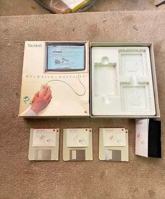 Macintosh Macwrite MacPaint Box And Accessories Untested - Image 1 of 4