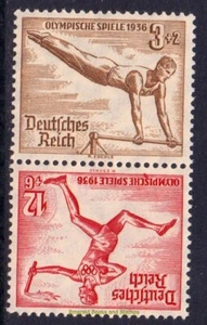 EBS Germany 1936 - Berlin Olympics tête-bêche - Kehrdruck - Michel SK28 - MH* - Picture 1 of 1