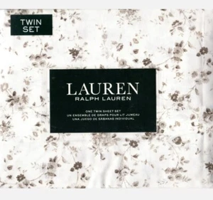 Brand New Ralph Lauren Twin Sheet Set Dylan Floral Sepia - Picture 1 of 3