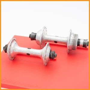 CAMPAGNOLO NUOVO SUPER RECORD 32 HOLES HUBS VINTAGE 70s 80s ROAD BIKE BICYCLE - Imagen 1 de 5