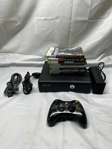 Microsoft Xbox 360 S Console Bundle 8 Games, Controller Tested Model 1439 - Picture 1 of 15