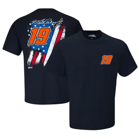 Men's Joe Gibbs Racing Team Collection Navy Martin Truex Jr Exclusive Tonal Flag Cover