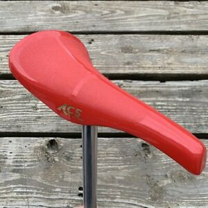 KASHIMAX MX STYLE SEAT OLD SCHOOL BMX SADDLE IDEAL ALL 80/’s BMX RED