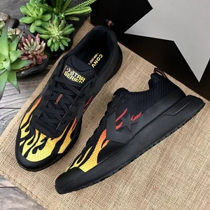 Converse x Tinker Hatfield Star Series Run Ox Low Black Flames Size 11 166444c - Picture 1 of 12