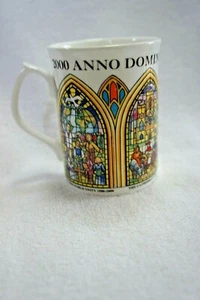 Vintage Bone China  Anno Domini 2000  Westminster Abbey  cup mug England - Picture 1 of 3