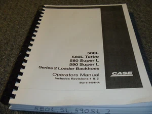 Case 580L Turbo Series 2 Loader Backhoe Owner Operator Manual  Bur 6-1401NA xz - Picture 1 of 1
