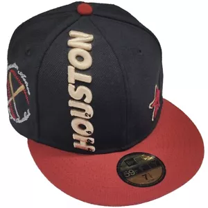 Houston Astros New Era 5950 Established Fitted Mütze - Schwarz/Rot - Bild 1 von 1