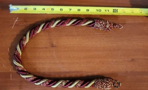 French Rope Twist Door Curtain Tie Back - Picture 1 of 3