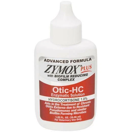 Pet King Brands Zymox Plus Otic-HC Enzymatic Ear Care Solution 1.25 Oz