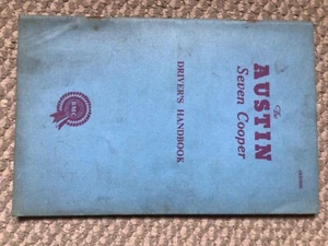 Austin Seven Cooper (Mini Mk1) Genuine 1961 Drivers Handbook.Part No. AKD3028 - Picture 1 of 5