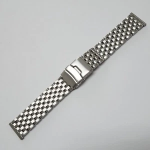 Massives Edelstahl Uhrenarmband, Gliederband, 22mm, Stahlband von Aristo Vollmer - Bild 1 von 7