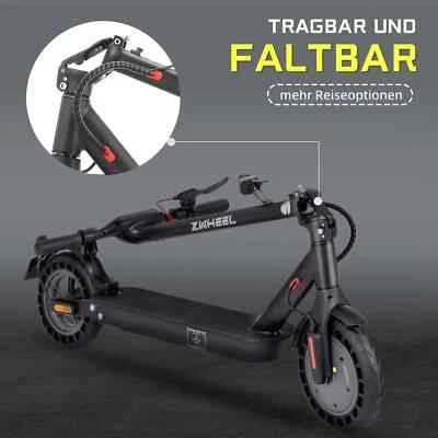 ZWHEEL E9T 500W E-Scooter 360WH 20 km/h 10" faltbarer Elektroroller mit ABE