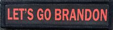 1x4 Let's Go Brandon  Morale Patch Tactical Military Army Funny Biden FJB
