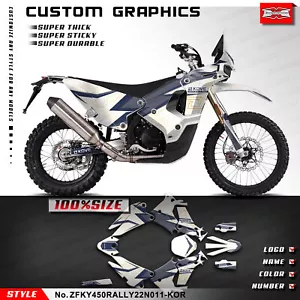 Motorcycle Decals Skin Graphics Kit for KOVE 450 Rally 2022 2023 2024 Protector - Picture 1 of 8