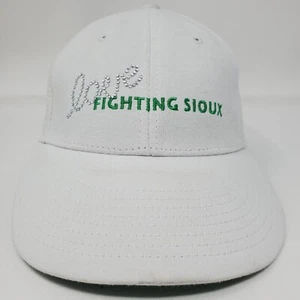 North Dakota Fighting Sioux Baseball Mütze Weiß One Size Vintage Selten Damen - Bild 1 von 13