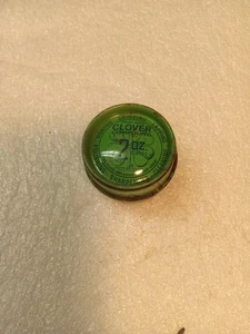 Vintage Kleeblatt Poliermittel Dose grün 2 Oz Duplex - Bild 1 von 6