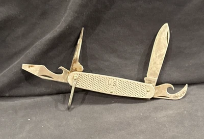 US Camillus 1987 Military 4 Blade Stainless Utility Survival Knife - Image 1 of 4