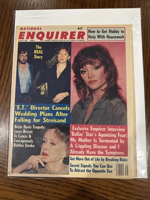NATIONAL ENQUIRER AUG 2, 1983 E.T. STEPHEN SPIELBERG VICTORIA PRINCIPAL Bag/Brd! - Image 1 of 4