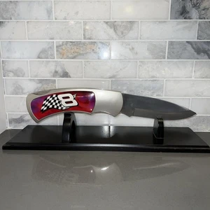 NASCAR DALE EARNHARDT Jr #8 Jumbo Folding Knife w/Stand - Collectible Item - Picture 1 of 14