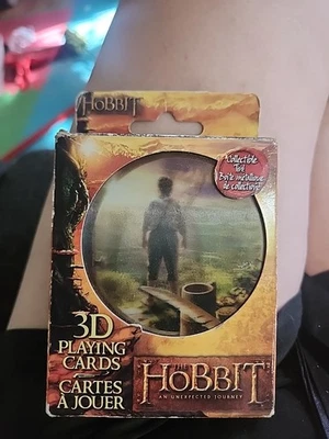 HOBBIT Unexpected Journey 3D Playing Cards & Collectible Tin New/damaged Box - Image 1 of 4