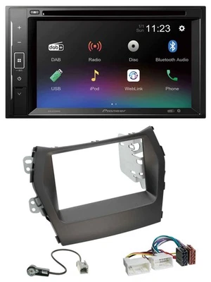 Pioneer Bluetooth MP3 USB 2DIN DAB DVD Autoradio für Hyundai Santa Fe ab 12 ohne - Bild 1 von 4