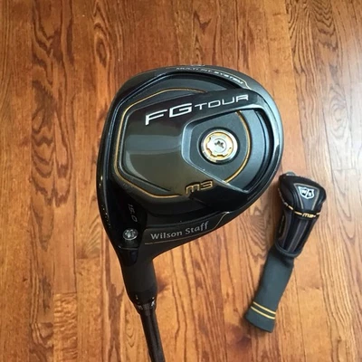 Wilson Staff FG Tour M3 15° 3 Wood Aldila RIP Phenom 65g Reg Flex LH w/ HC - Image 1 of 4