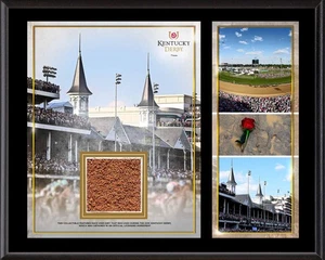 Kentucky Derby 12" x 15" Sublimated Plaque with Race-Used Dirt - Picture 1 of 1