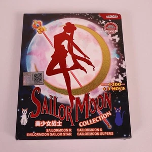 Sailor Moon Ten DVD Collection Episodes 1-200 + Three Movies NTSC Subtitled Reg2 - Foto 1 di 5