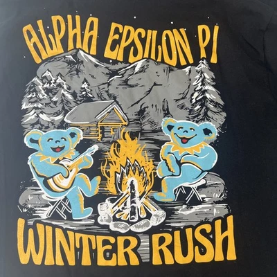 UCLA Bruins Bears Alpha Epsilon Pi AEPi Fraternity Rush 2024 L/S Shirt Large New - Image 1 of 4