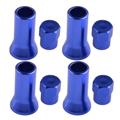 4satz Auto Reifen Rad Reifen Ventilschaft Sechskantkappen & Hülsen Abdeckung - Image 1 of 4