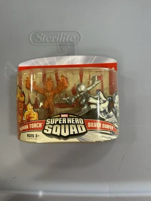 漫威超级英雄小队人类火炬和银色冲浪者 - 全新带盒 H48 — 第 1/2 张图片