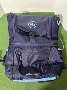 Peter Millar Backpack Golf Cooler Bag Insulated Blue Carry On Zipper Sport Crown - Picture 1 of 4