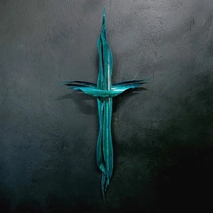 Patina Copper Cross Metal Wall Art #2097 Door Crucifix Religious Décor Gift - Picture 1 of 9