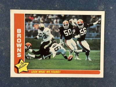 1985 Fleer Team Action #15 Look What We Found! Cleveland Browns VG/EX - Image 1 of 2
