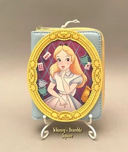 Loungefly Disney Alice in Wonderland Cameo Frame Zip Around Wallet NEW - Picture 1 of 9