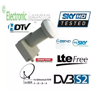 ILLUMINATORE CONVERTITORE LNB PER PARABOLA MY SKY HD DIGITAL 0.2dB SCR FULLHD 3D - Foto 1 di 1