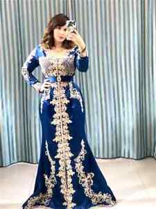 SALE Moroccan Dubai Kaftans Farasha Abaya Dress Very Fancy Long Velvet Dresses
