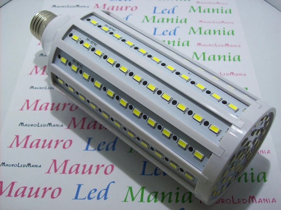 LAMPADA E27 LED 25W RESA 250W 132 SMD 5730 BIANCO CALDO 3500K PAVIA - Immagine 1 di 1