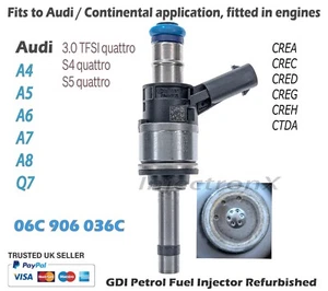 GDI Fuel Injector 06C906036C for Audi 3.0 TFSI  S4 S5 quattro engines - Picture 1 of 2