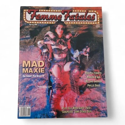 Vintage Femme Fatales Magazine Spring 1994 Debbie Rochon, Denice Duff - Image 1 of 4